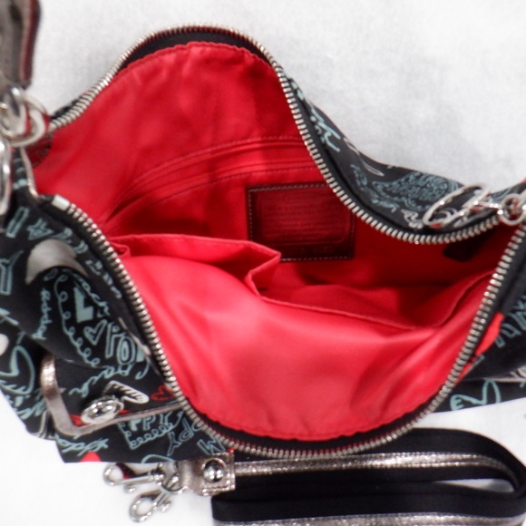 COACH Poppy Graffiti Hobo - Picture 9 of 16